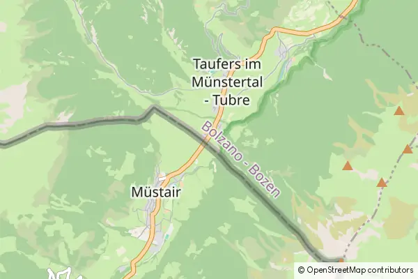 Mapa Taufers im Münstertal