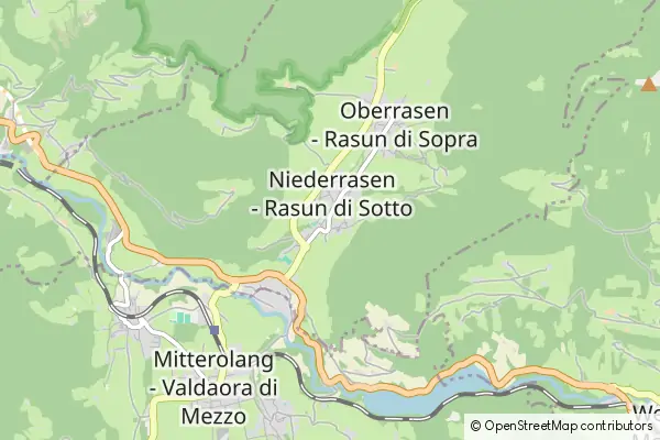 Mapa Rasun Anterselva