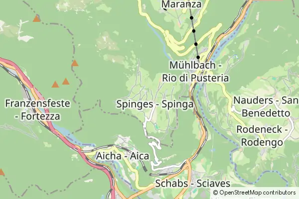 Mapa Spinga