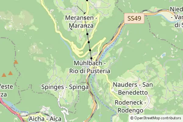 Mapa Rio di Pusteria