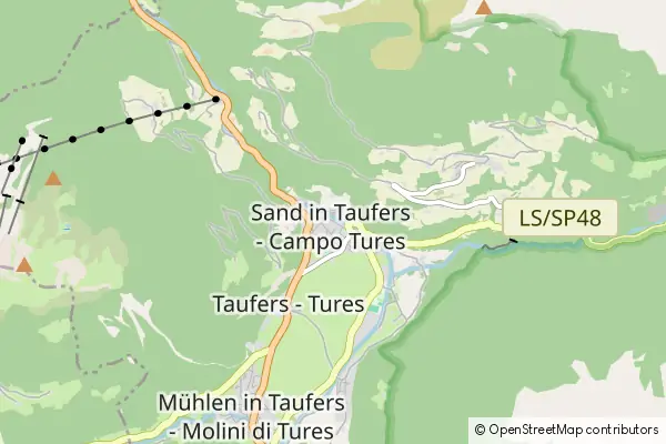 Mapa Sand in Taufers