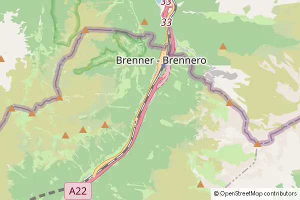 Mapa Brennero