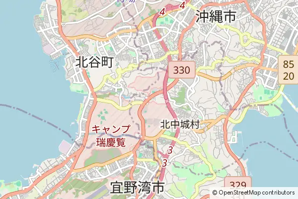 Mapa Kitanakagusuku-son