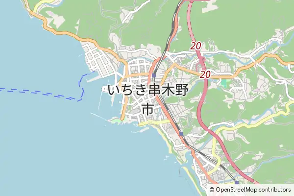 Mapa Ichikikushikino