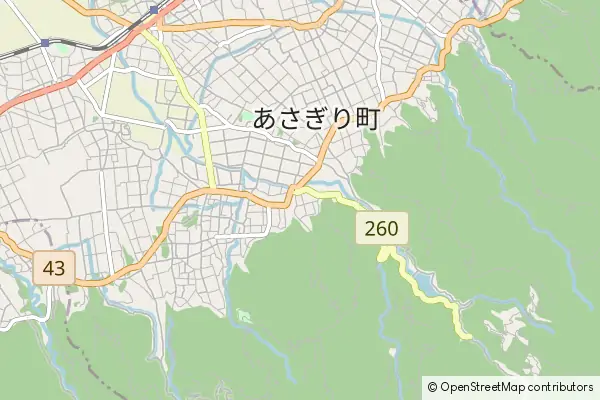 Mapa Asagiri-cho