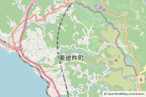 Mapa Higashisonogi-cho