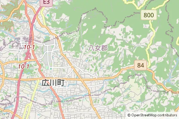 Mapa Hirokawa-machi