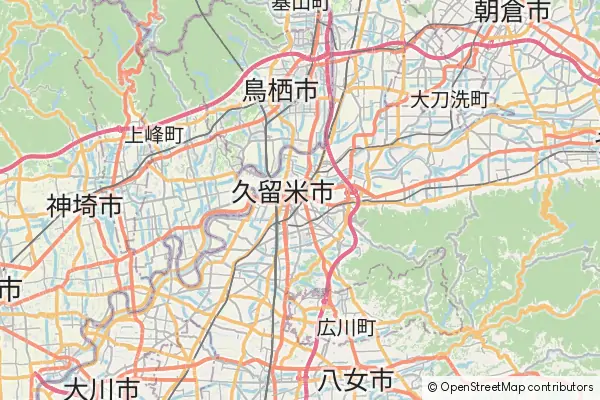 Mapa Kurume