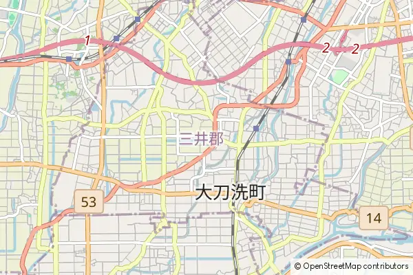 Mapa Tachiarai-machi