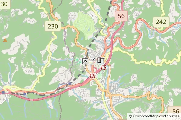 Mapa Uchiko-cho