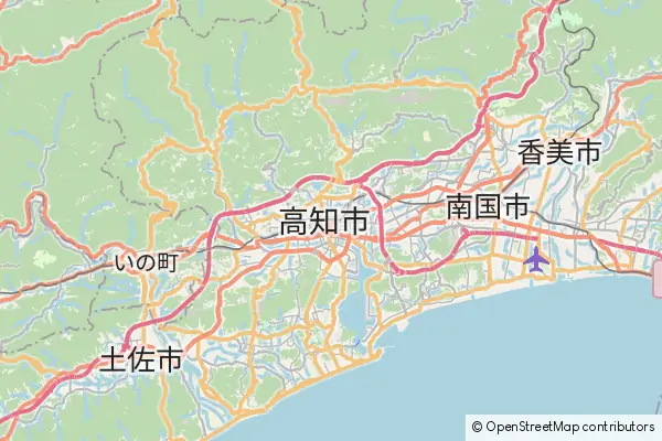 Mapa Kōchi