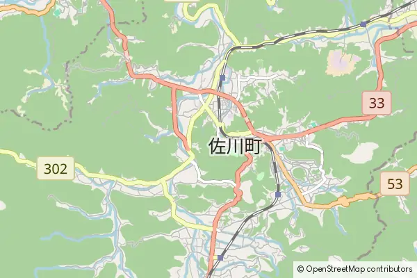 Mapa Sakawa-cho