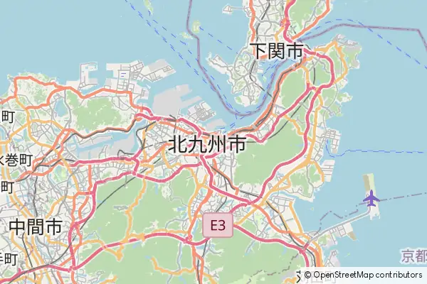 Mapa Kitakyūshū