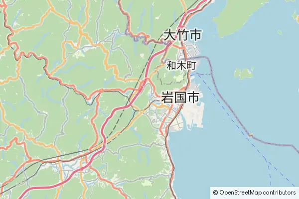 Mapa Iwakuni