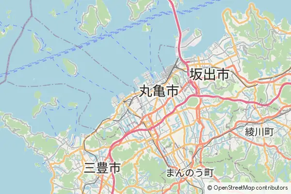 Mapa Marugame