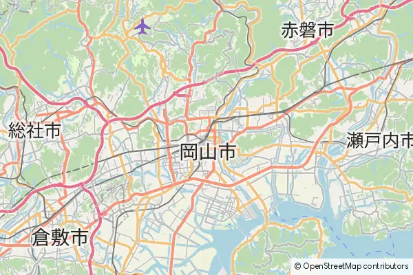 Mapa Okayama