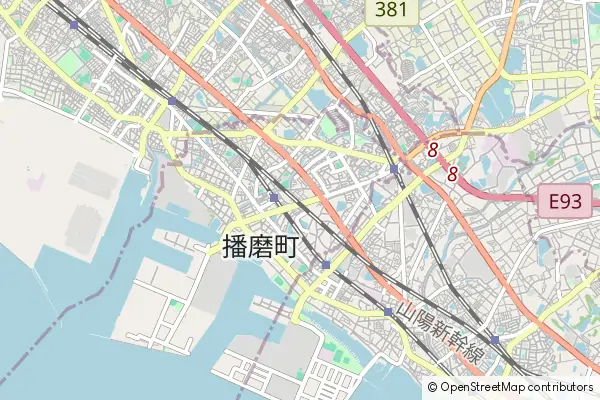 Mapa Harima-cho