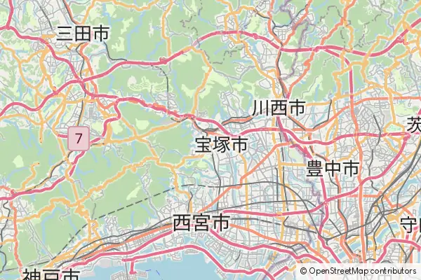 Mapa Takarazuka