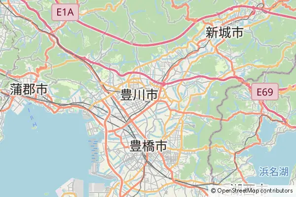 Mapa Toyokawa