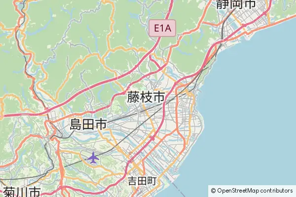 Mapa Fujieda