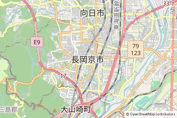 Mapa Nagaokakyo