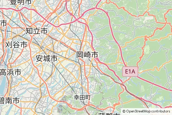 Mapa Okazaki