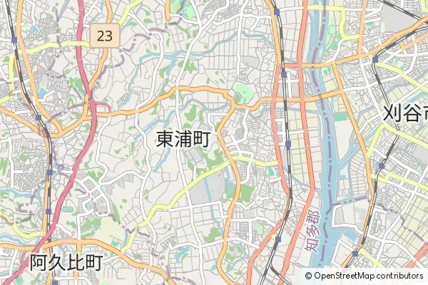 Mapa Higashiura-cho