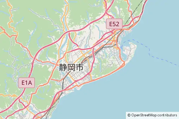 Mapa Shizuoka