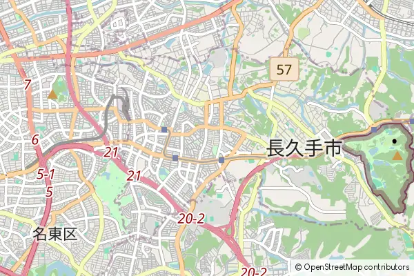 Mapa Nagakute