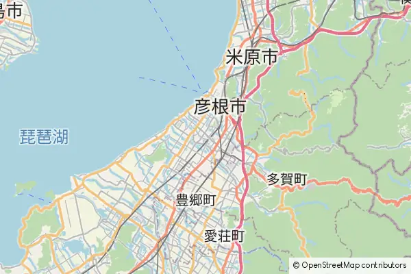 Mapa Hikone