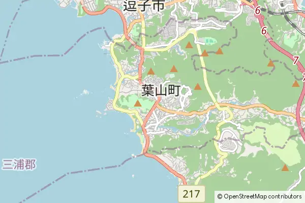 Mapa Hayama-machi