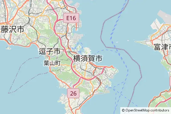 Mapa Yokosuka