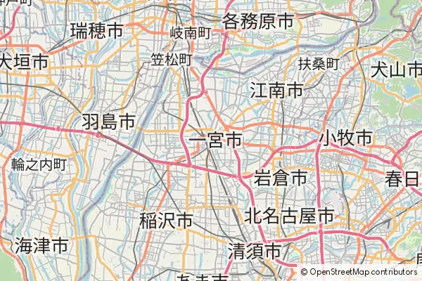 Mapa Ichinomiya