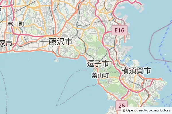 Mapa Kamakura