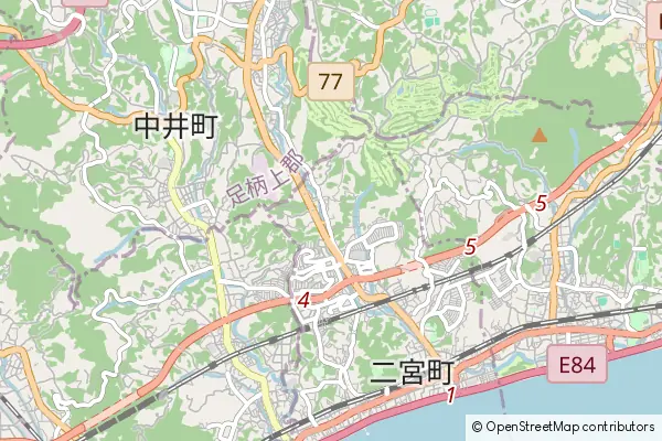 Mapa Ninomiya-machi