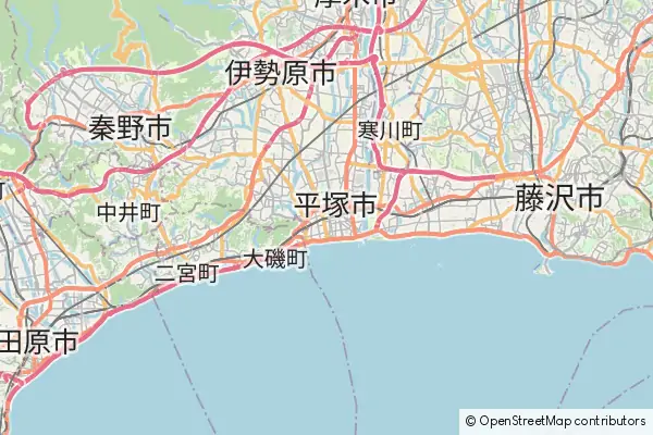 Mapa Hiratsuka