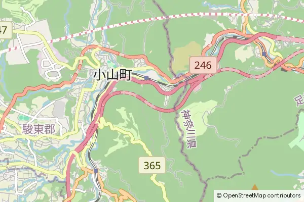 Mapa Oyama-cho