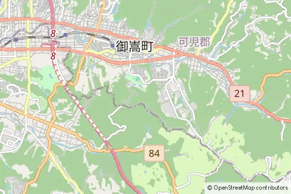 Mapa Mitake-cho