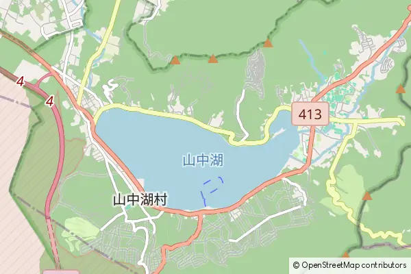 Mapa Yamanakako-mura