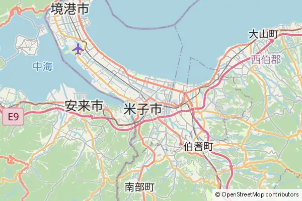 Mapa Yonago