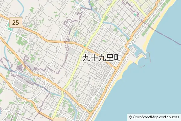 Mapa Kujukuri-machi