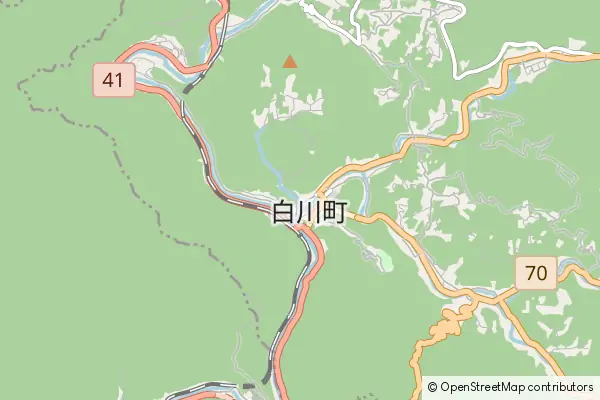 Mapa Shirakawa-cho