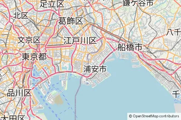 Mapa Urayasu