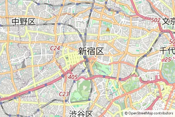 Mapa Shinjuku