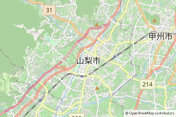 Mapa Yamanashi