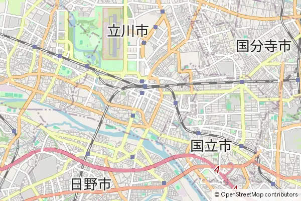 Mapa Tachikawa