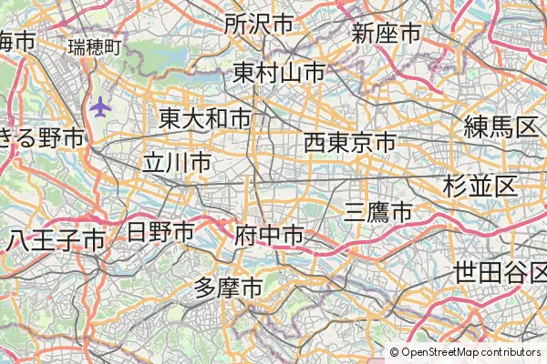 Mapa Kokubunji