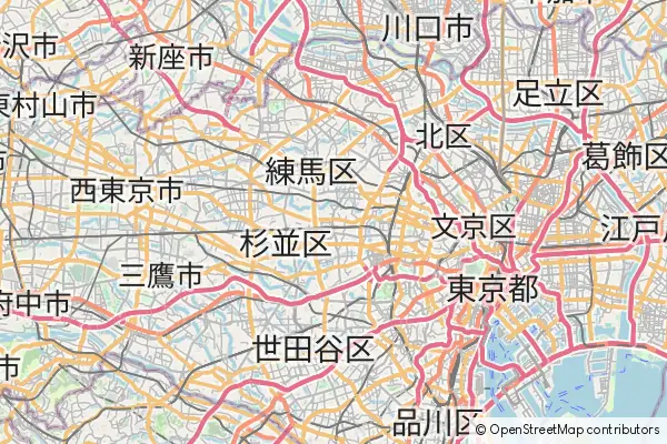 Mapa Nakano