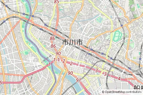 Mapa Ichikawa