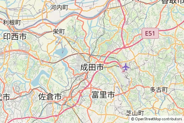 Mapa Narita